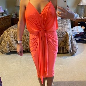 Salmon Flowy Dress